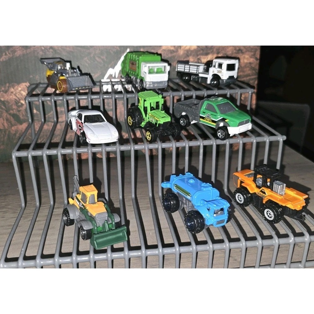 MBX Matchbox‎ Hot Wheels  Hw Diecast Cars Lot 9 Farming Country Life Toy Tractor